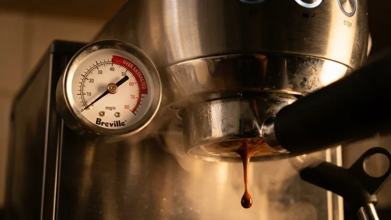 The Perfect Grind: Why Your Pressure Gauge is Too High (Over-Extracted/Choking)
