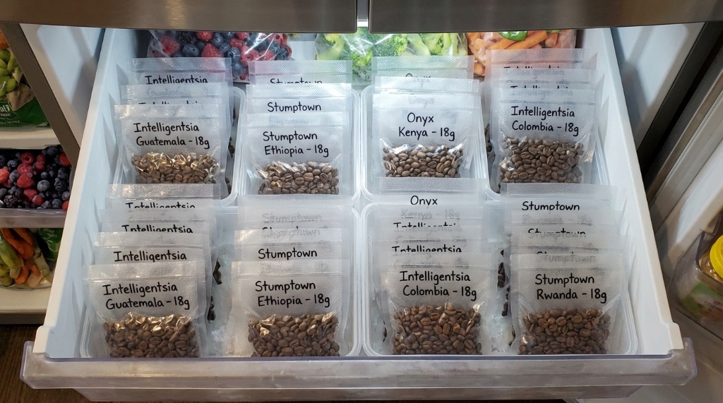 Single-Dose Frozen Coffee Beans