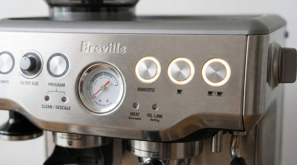 Normal warmup lights on Breville
