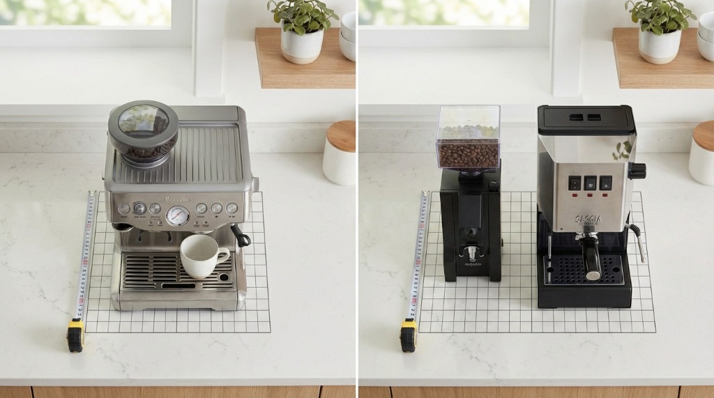 Breville All-In-One vs Standalone Counter Space Footprint Comparison