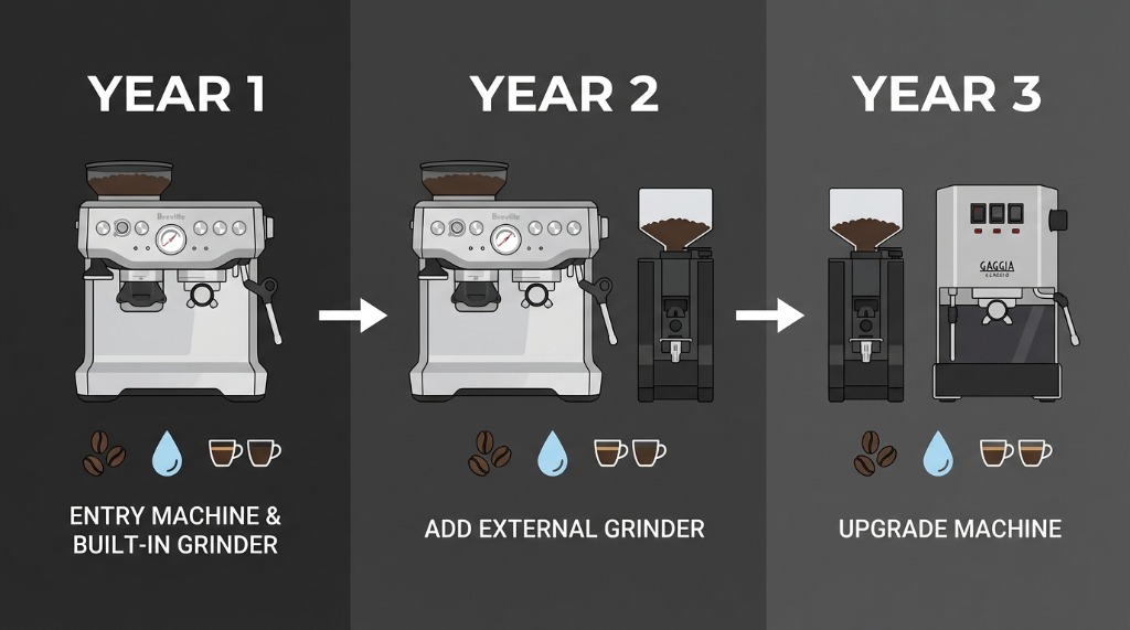 Espresso Setup Upgrade Path Diagram