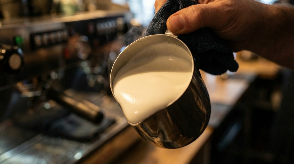 Perfect Latte Art Microfoam Texture