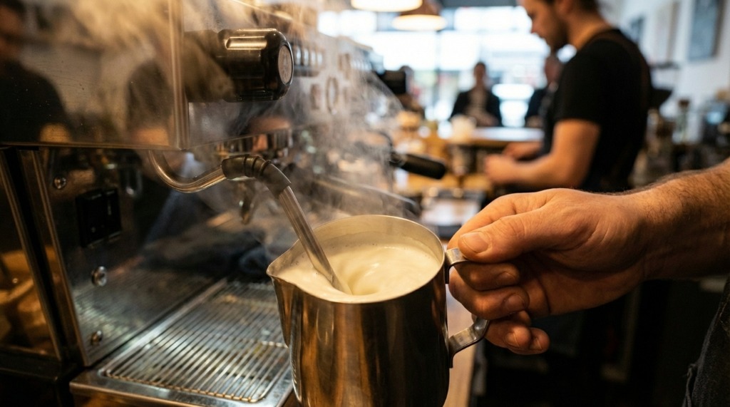 Braville Steam Wand Position Off-Center