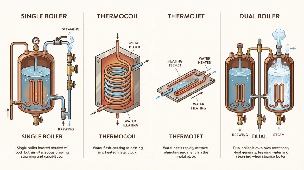 Breville Boiler Comparison Diagram