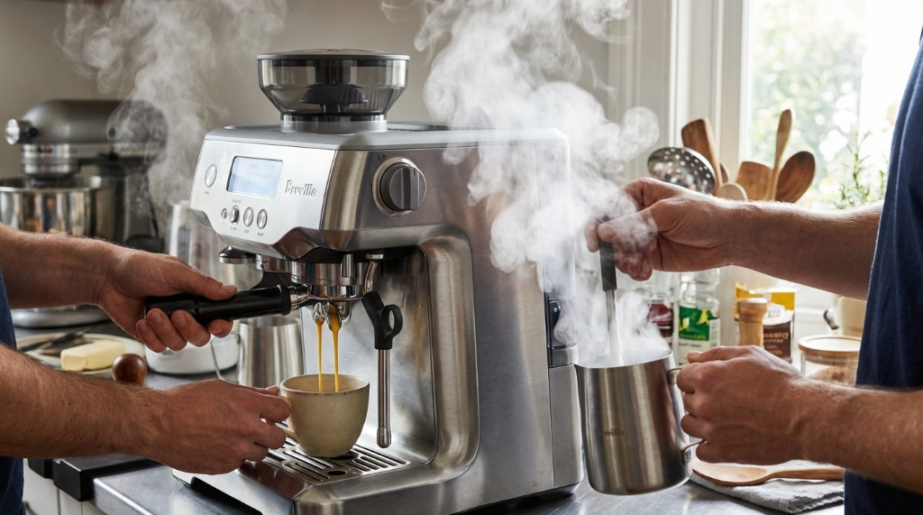 Breville Dual Boiler Steaming