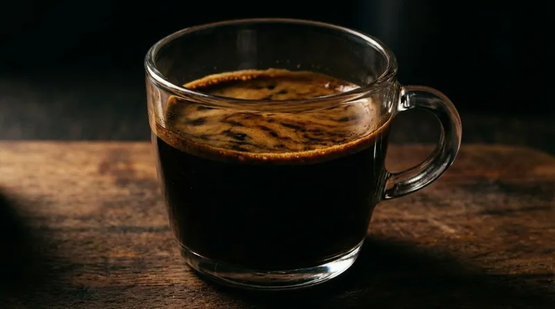 Over-extracted bitter espresso example