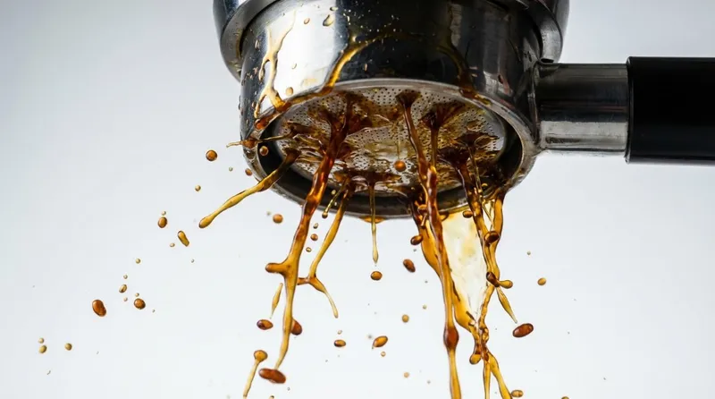 Channeling example through naked portafilter