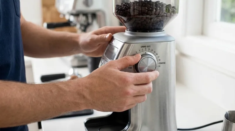 Adjusting grind size on Breville