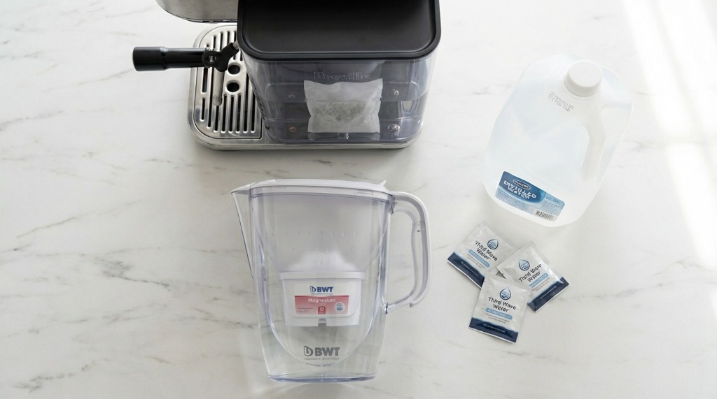 Comparison of water filtration options for espresso